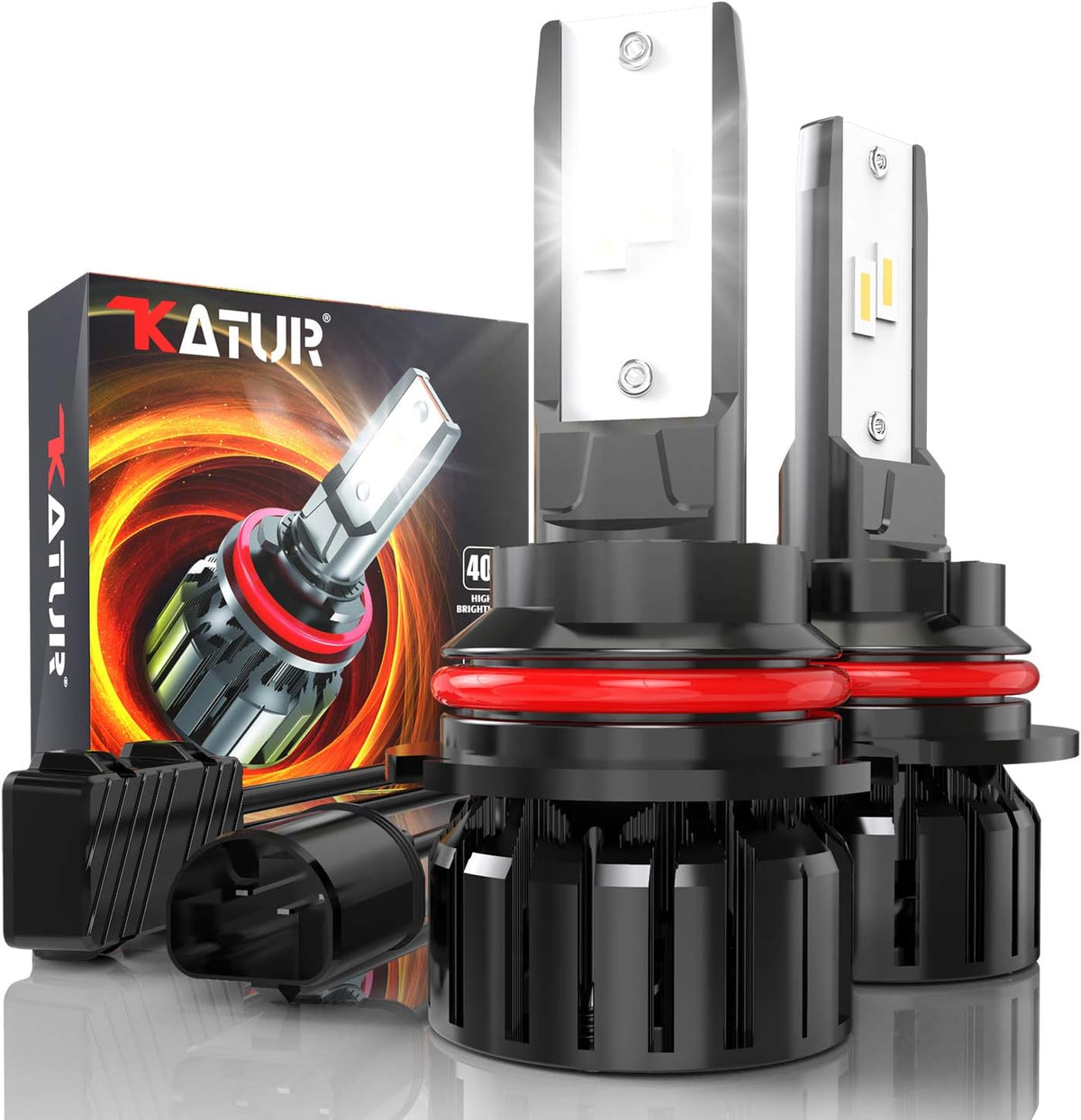 H13 LED Headlight Bulbs, 80W 16000LM 6000K Cool White, Pack of 2 G94223