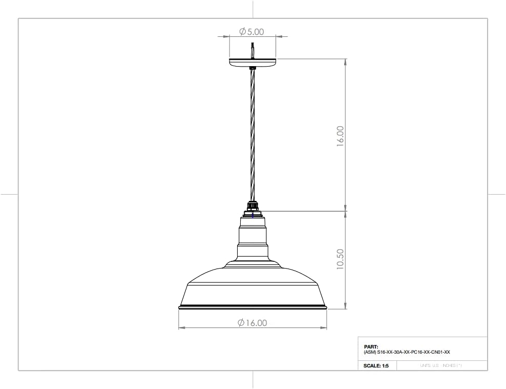 Black Steel Ceiling Mounted Pendant Light Z4918