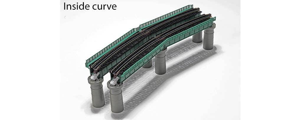 N Scale Unitrack Curved Bridge Set B317691