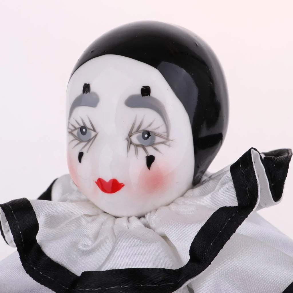 15" Porcelain Clown Doll with Painted Face P824