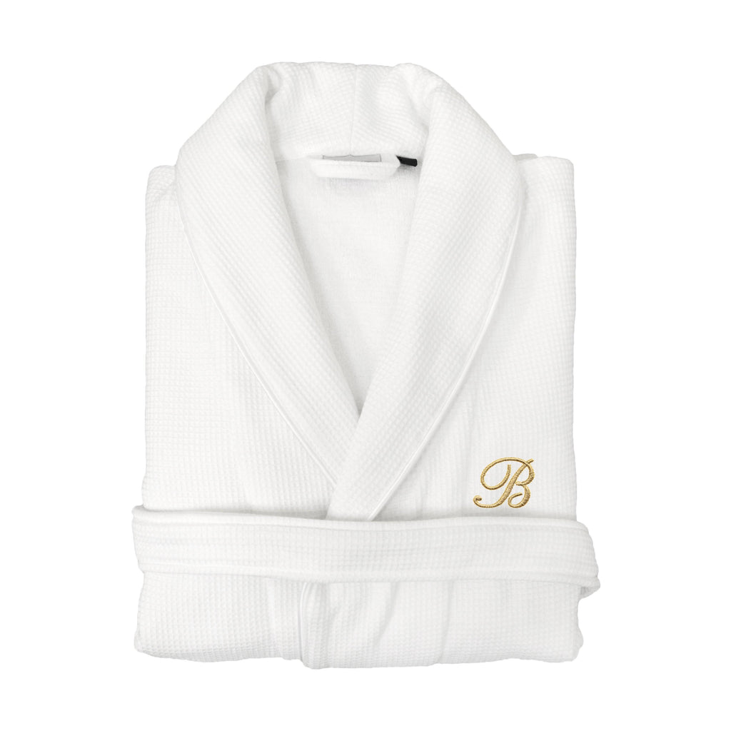 Turkish Cotton Waffle Weave Terry Bath Robe T5650