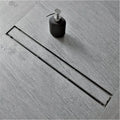 Brushed Linear Shower Drain with Tile Insert Grate D821