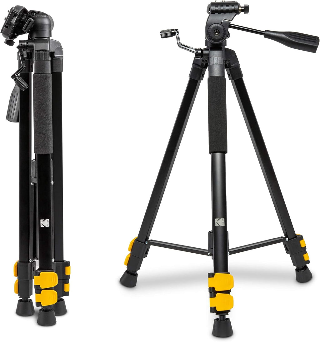 62" Compact 3-Section Flip-Lock Aluminum Tripod with Remote, Carry Case P240538