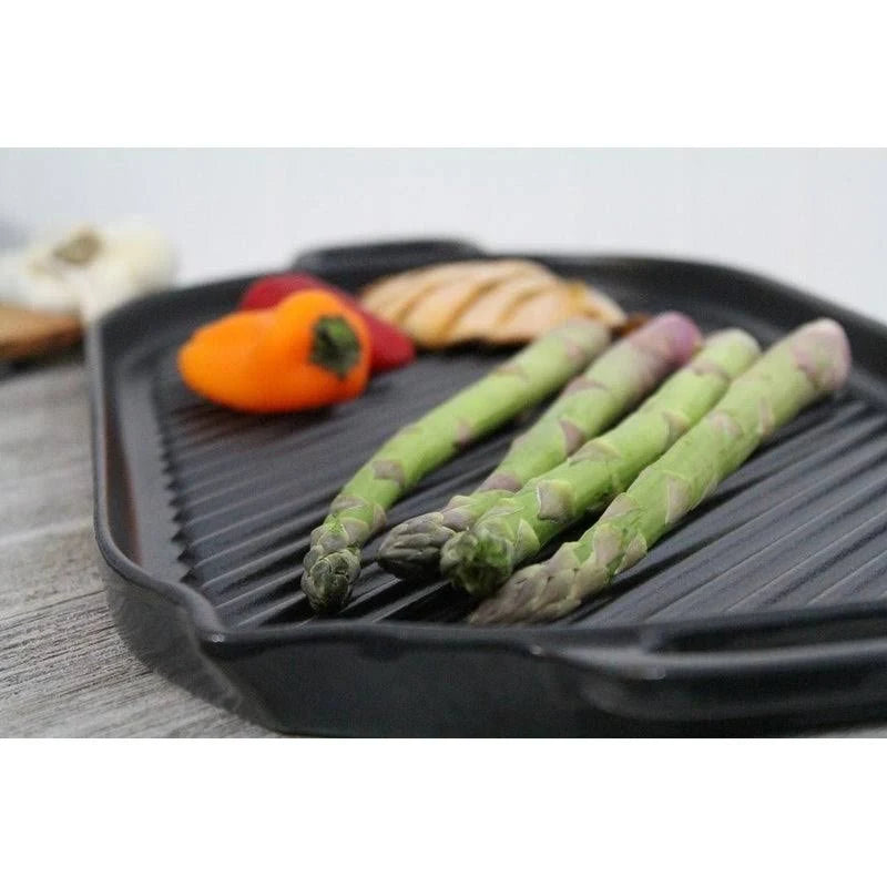 Black Oval Cast Iron Grill Pan W337