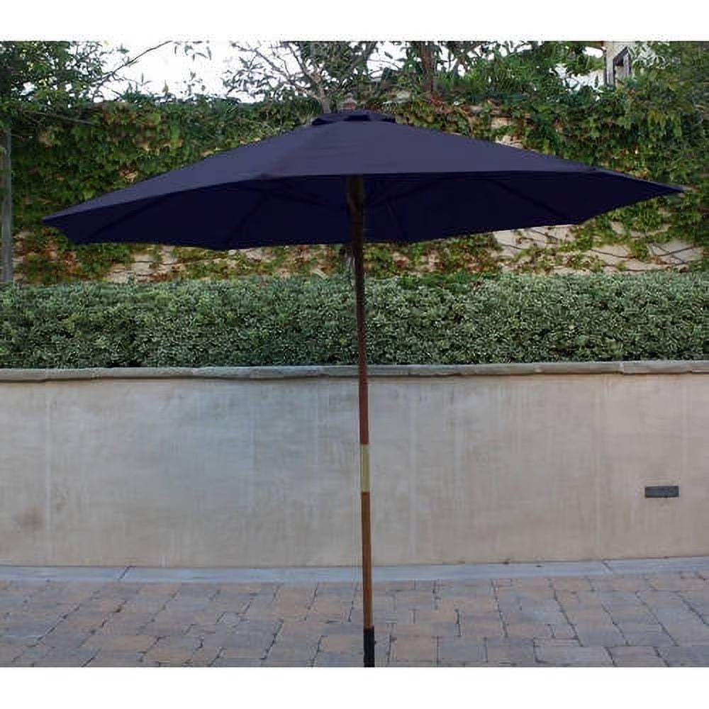 9ft Umbrella Replacement Canopy 6 Ribs Navy Olefin J40810