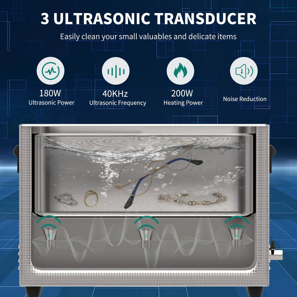 Ultrasonic Cleaner 6L with Heater and Timer S826938