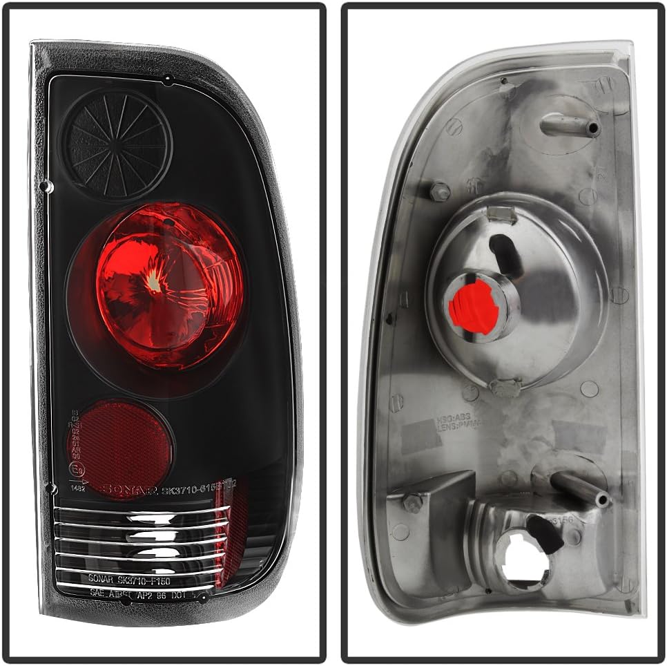 Black Housing Tail Lights Pair P488480