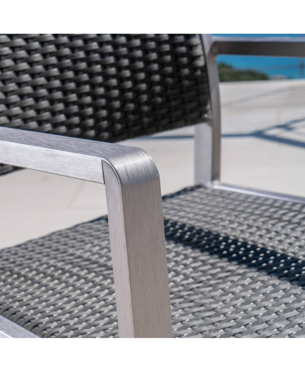Gray Outdoor Dining Chairs Set of 2 S712181