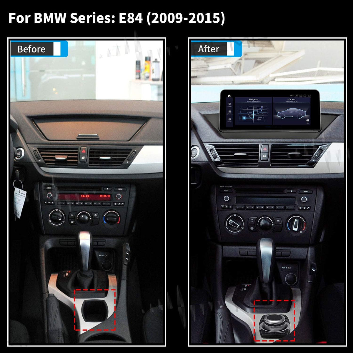 10.25 inch IPS Touch Screen CarPlay Android auto for BMW X1 E84 K811
