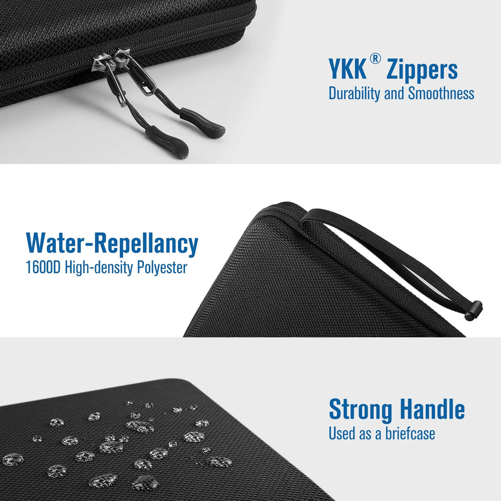 Black 11-inch Tablet Carrying Sleeve with Accessory Pocket K709097