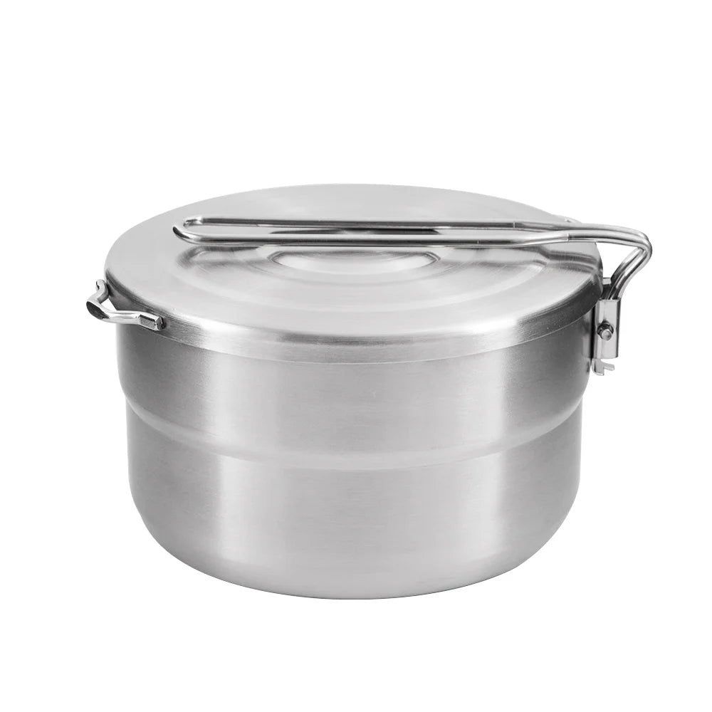 1.5L Stainless Steel Lunch Box With Lid And Handle H17517