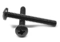 Black Zinc Plated #6-32 x 7/8 Coarse Thread Machine Screw V1602