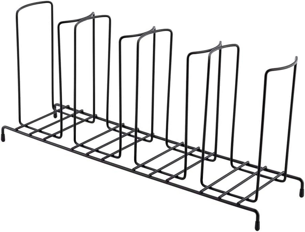 Black Iron Wire 4-Section Cup & Lid Organizer G3465