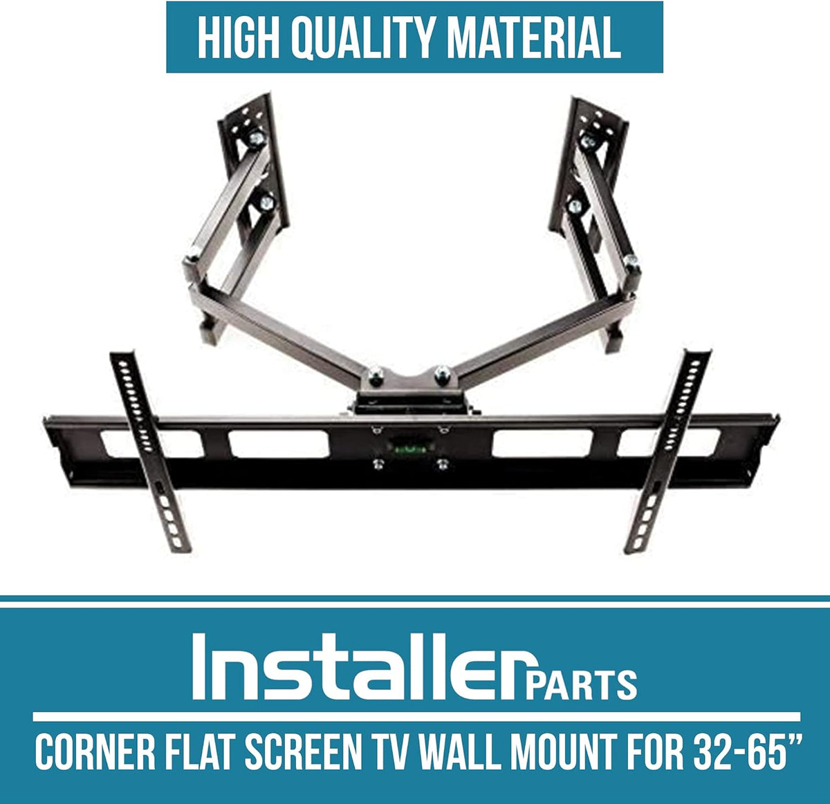 TV Corner Mount with Dual Extension Arm, Heavy Duty LCD LED TV Monitor W216