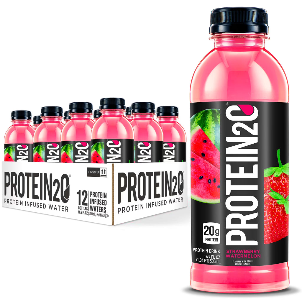 Strawberry Watermelon 20g Whey Protein Infused Water, 16.9 fl oz (12-Pack) Y626