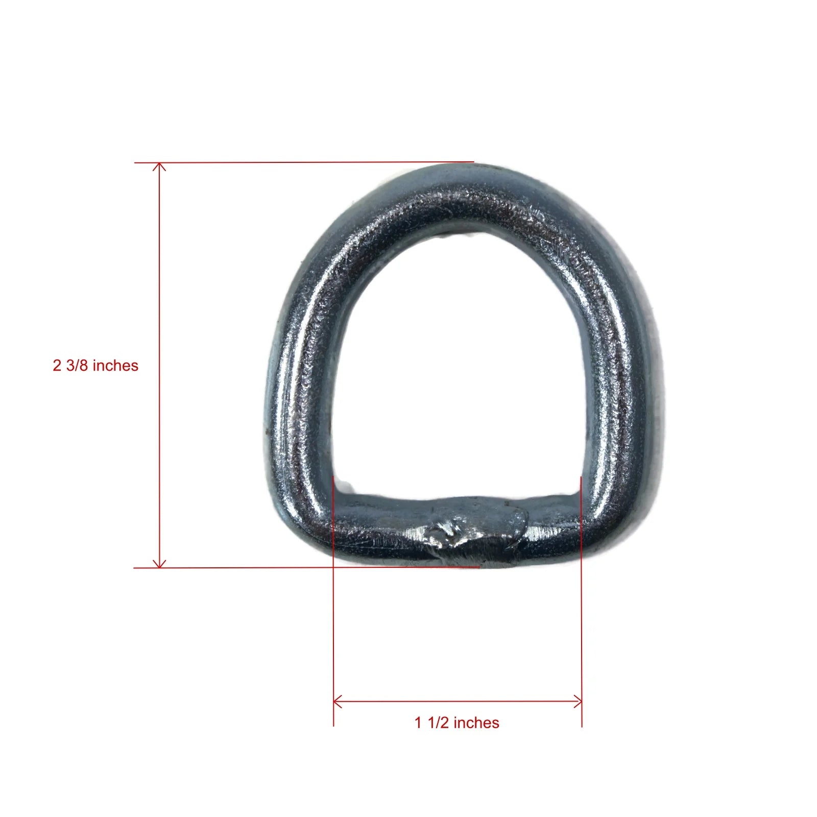 3/8" Steel D-Ring Rope Tie Downs For Trailer Flatbed Truck Anchor Cargo W698070