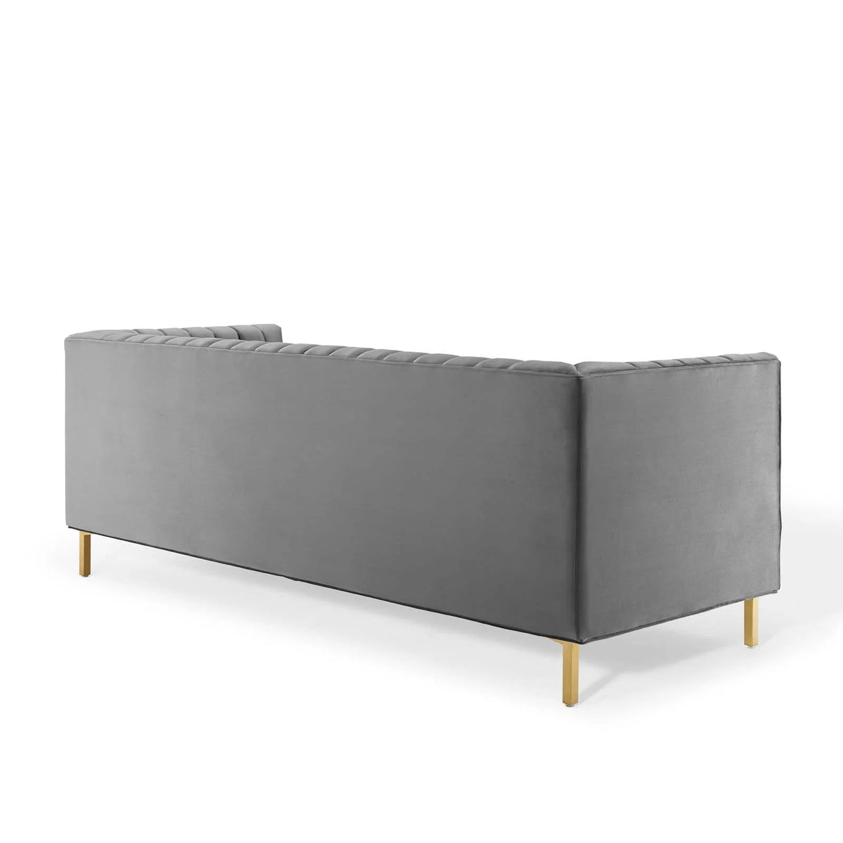 Gray Performance Velvet Sofa J368