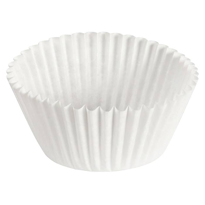 White Fluted Bake Cup, 10000ct A90711