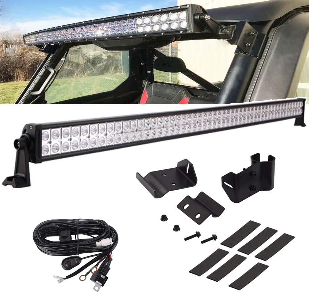 Upper Windshield LED Light Bar Mounting Brackets Pack of 2 P2393