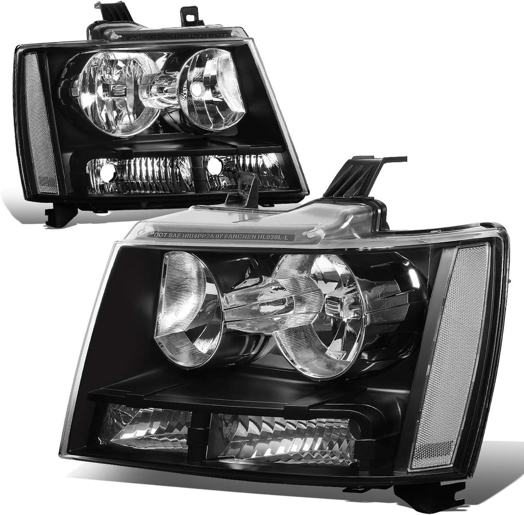 Chrome Housing Clear Lens Headlights Assembly X69129
