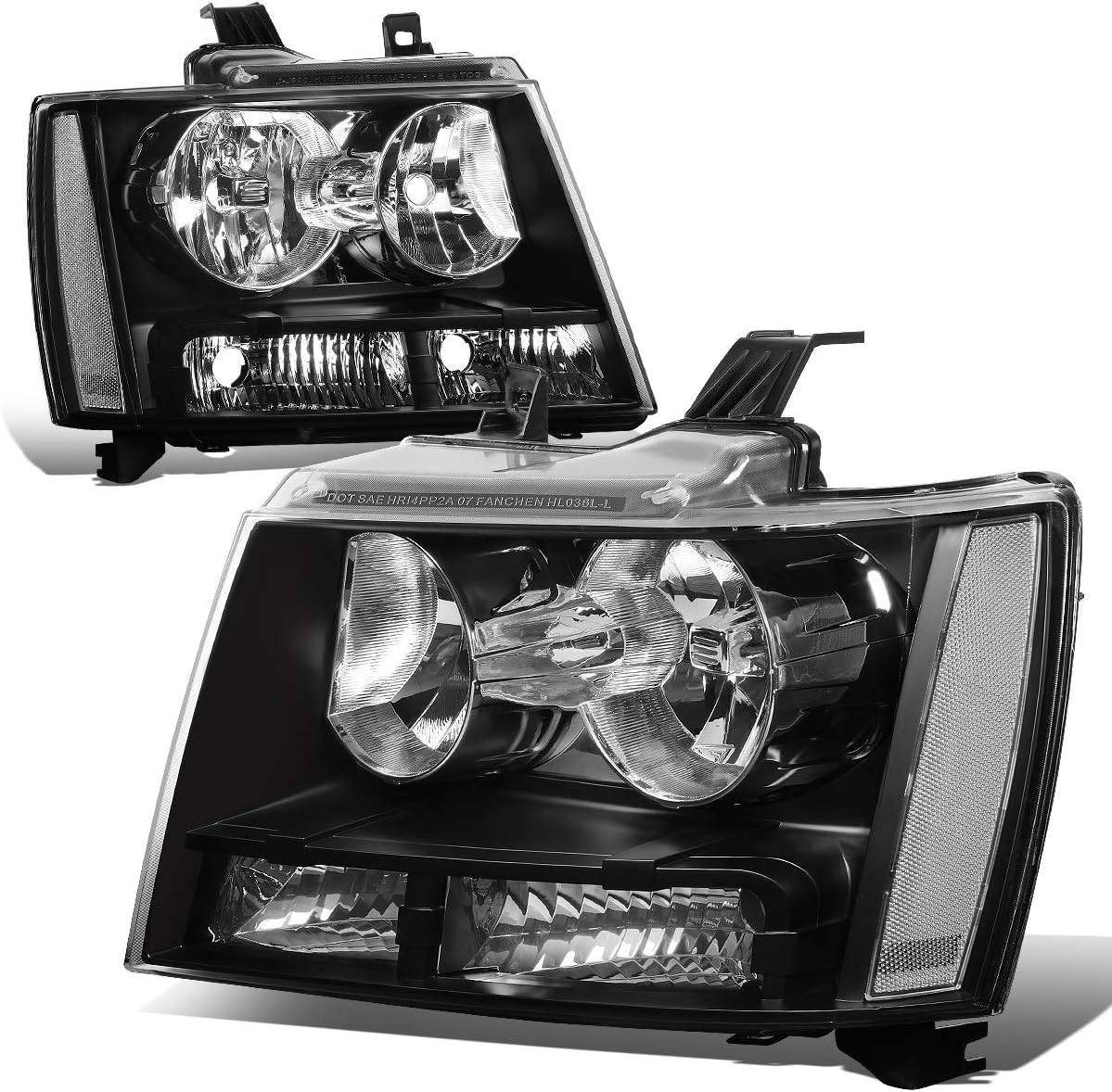 Chrome Housing Clear Lens Headlights Assembly X69129