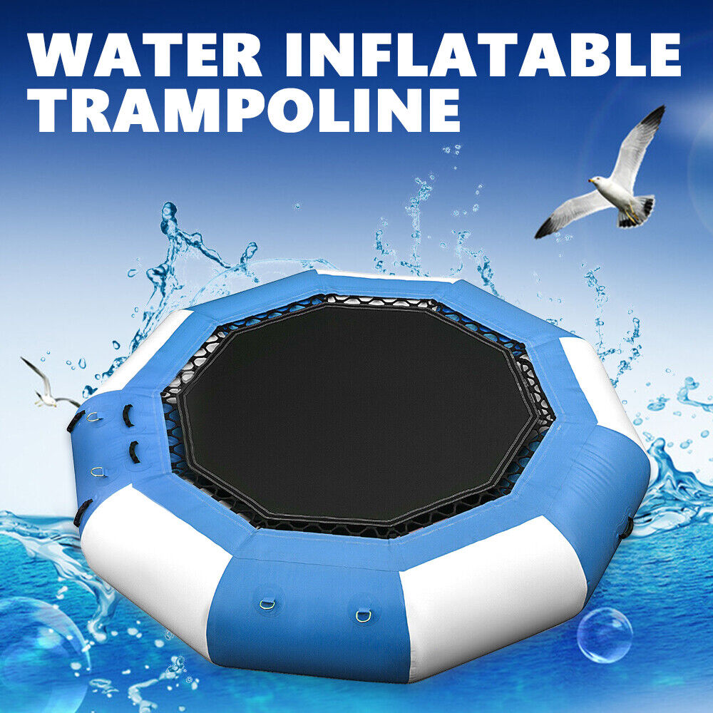 17Ft Inflatable Bouncer Trampoline Splash Padded Swimming Bouncing Floating Platform 400kg Load P225