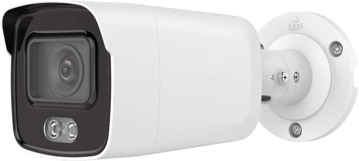 4MP Full Time Color PoE Outdoor IP Camera with 2.8mm Lens, 128GB Micro SD Card Slot, H.265+, IP67 Waterproof V3799