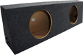 Dual 12 Subwoofer Truck Sub Box Enclosure 5/8 MDF Gray W6192