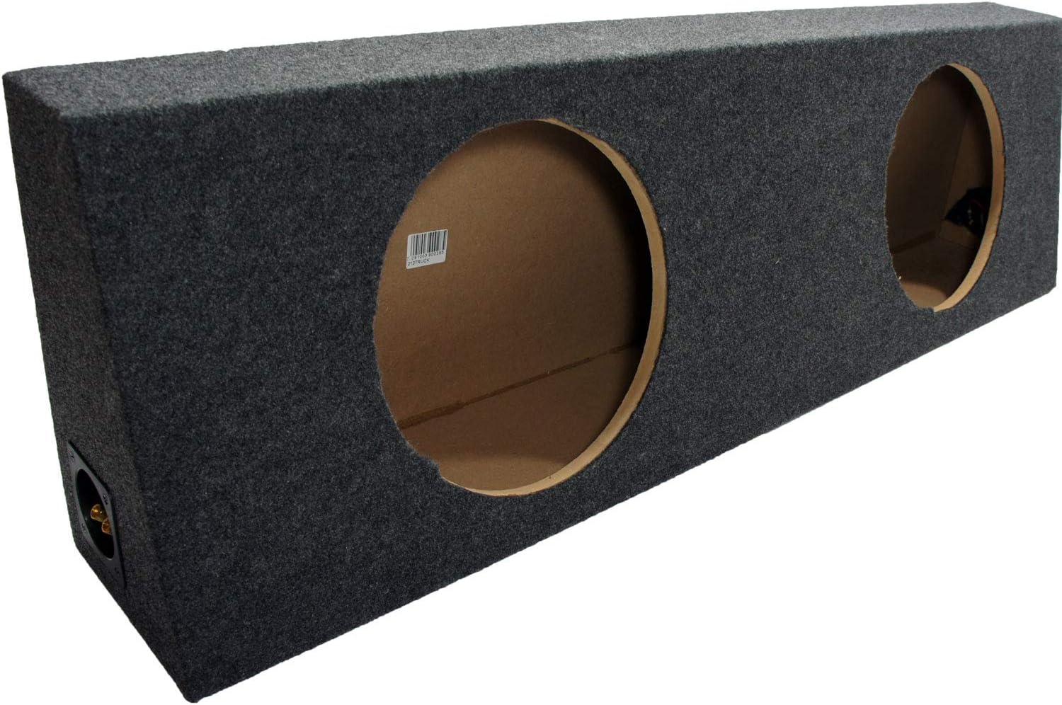 Dual 12 Subwoofer Truck Sub Box Enclosure 5/8 MDF Gray W6192