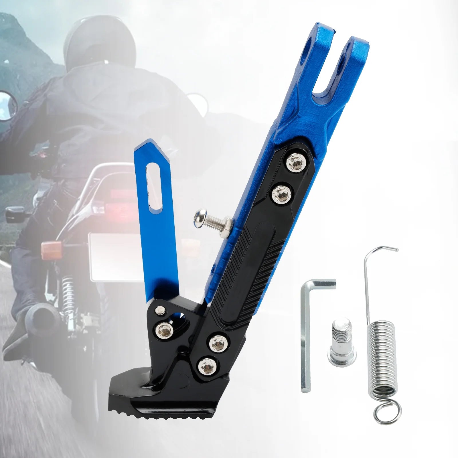 Blue Adjustable Side Stand M719