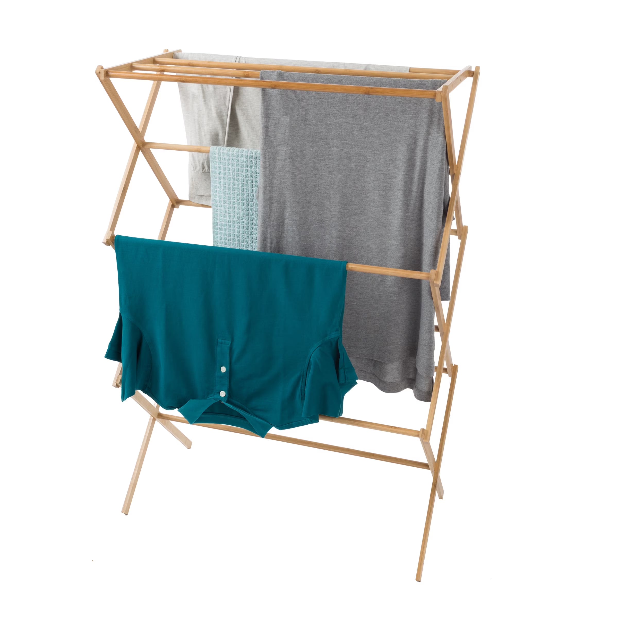 Collapsible Bamboo Clothes Drying Rack E2841