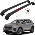 Black Roof Cargo Rack Cross Bars Rail Luggage Carrier Lockable C2153