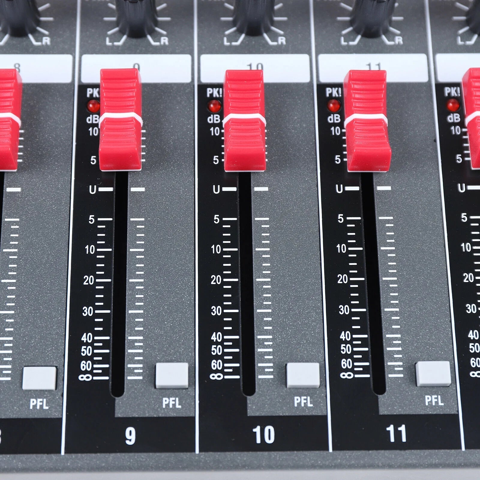 12 Channel Audio Mixer Bluetooth USB DJ Sound Mixing Console B731337