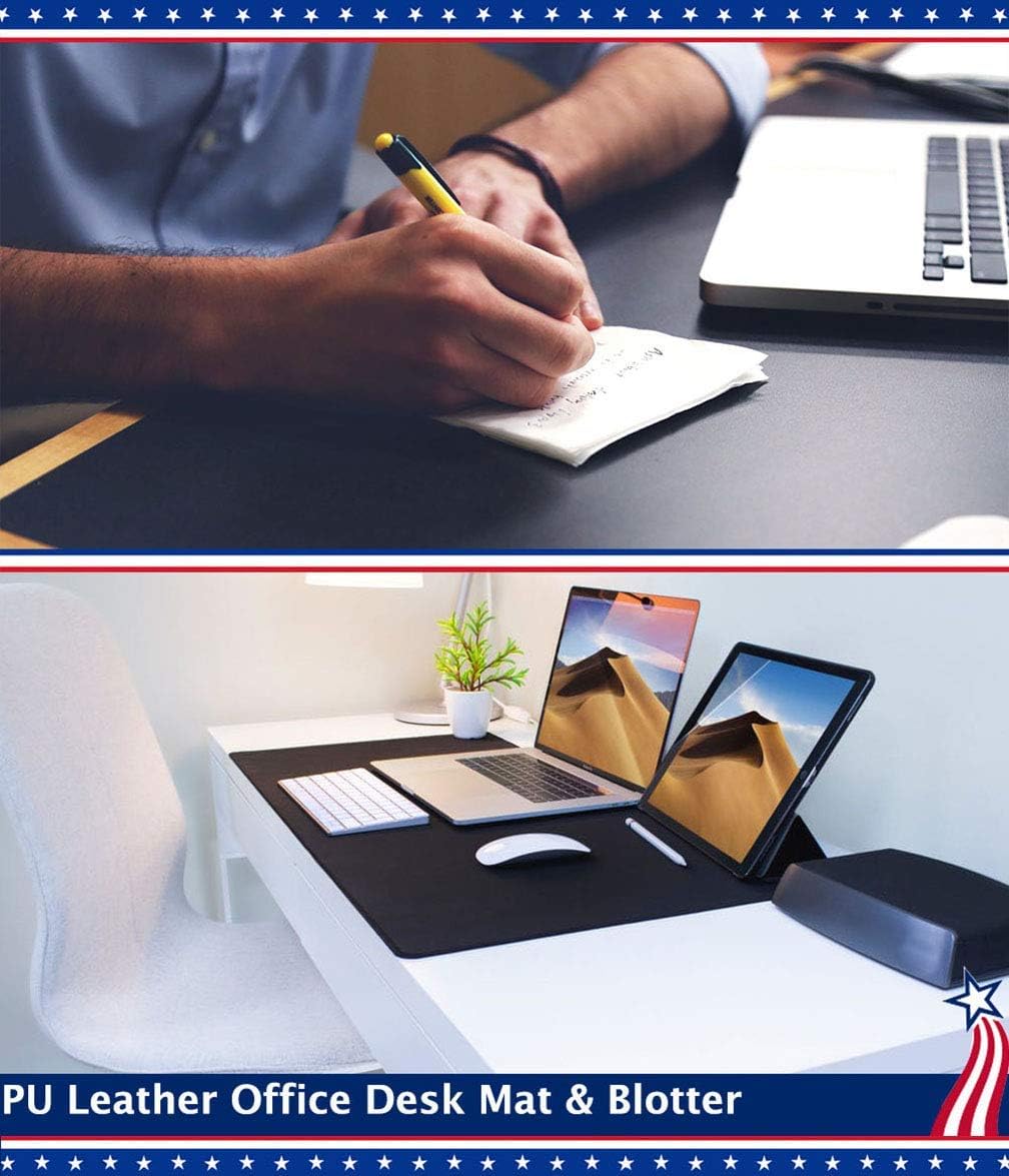 White Waterproof PU Leather Desk Pad V947