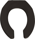 Black Elongated Plastic Toilet Seat U359926