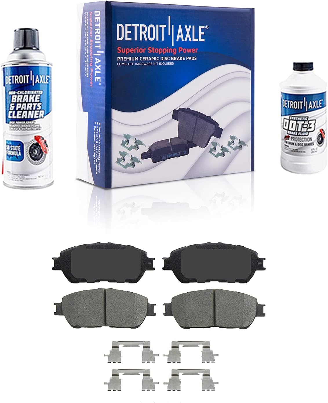 Front Disc Rotors + Brake Pads 6pc Set H41211
