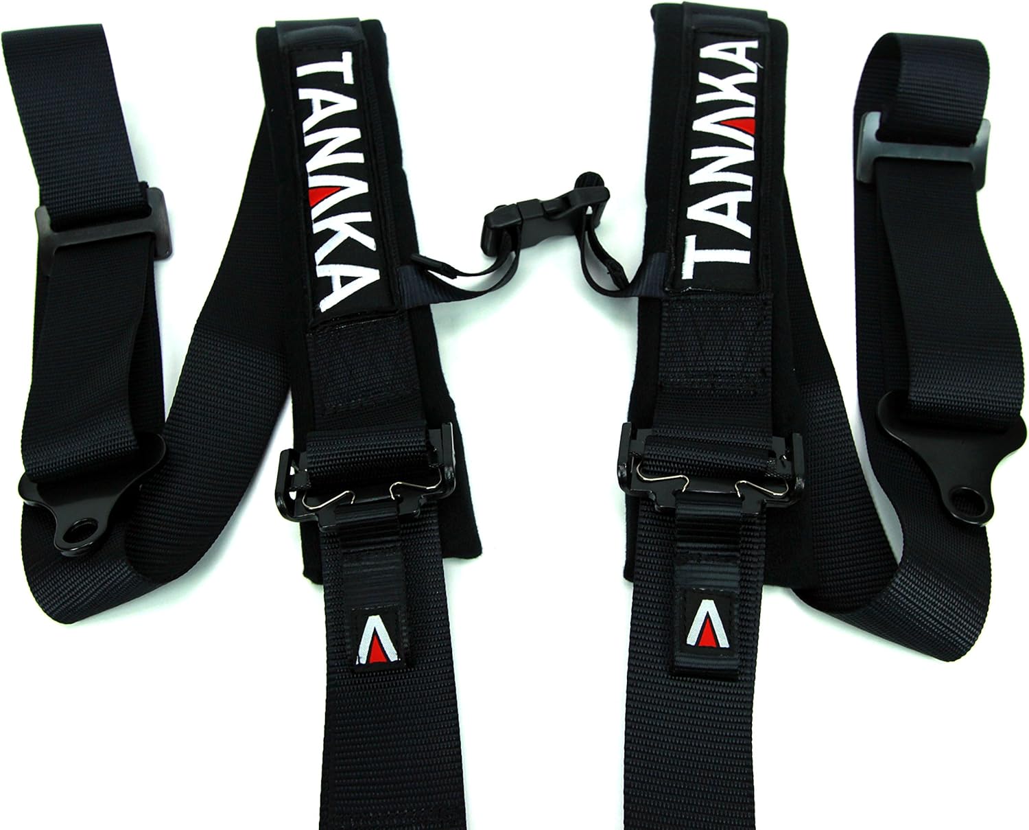Black 5 Points Safety Harness Set with Shoulder Pads, Pack of 2 J62564