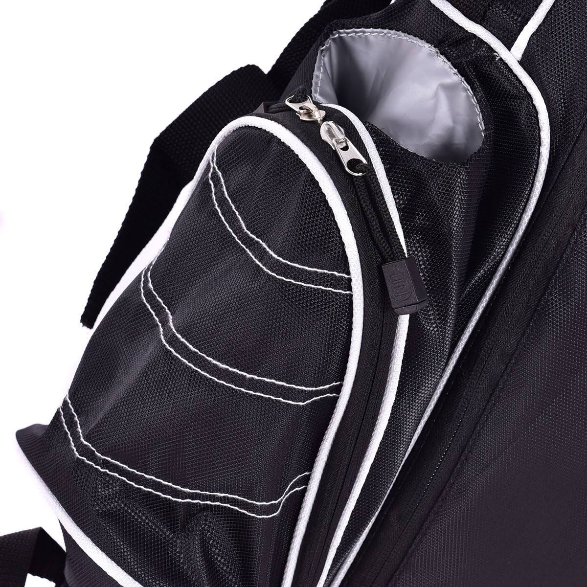 Black Golf Stand Cart Bag with 4 Way Divider B3118