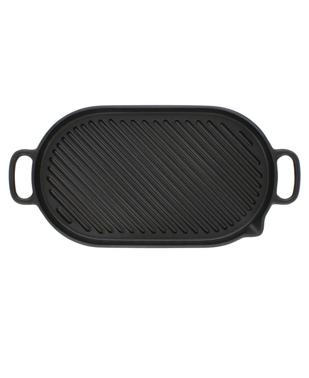 Black Oval Cast Iron Grill Pan W337