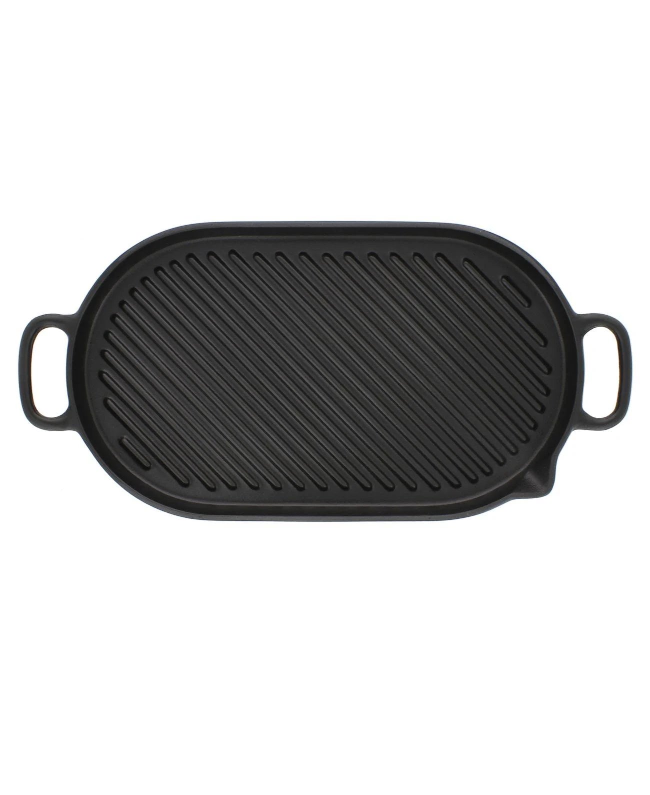 Black Oval Cast Iron Grill Pan W337