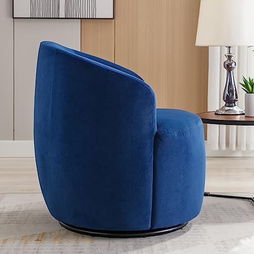 Chocolate Velvet Swivel Barrel Chair W2706