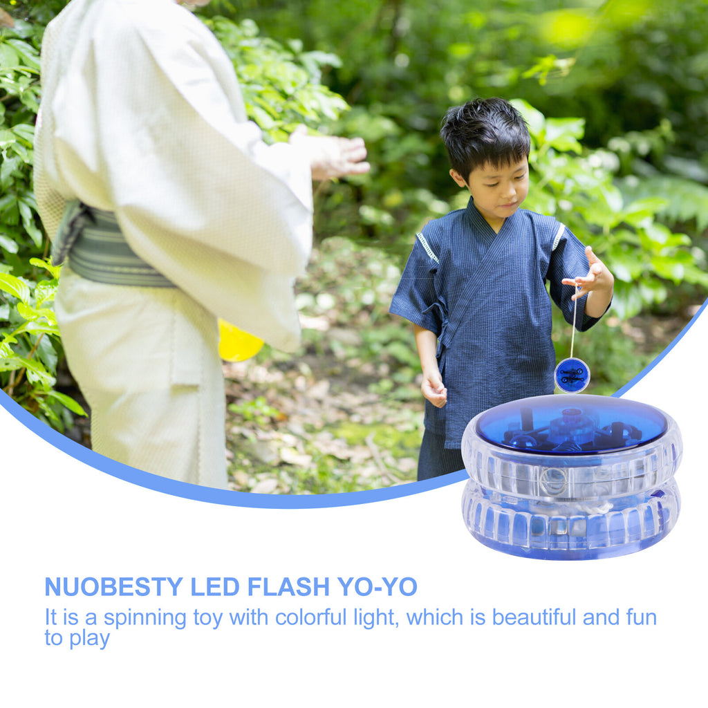 2pcs LED Luminous Yoyo with String (Blue) F2835