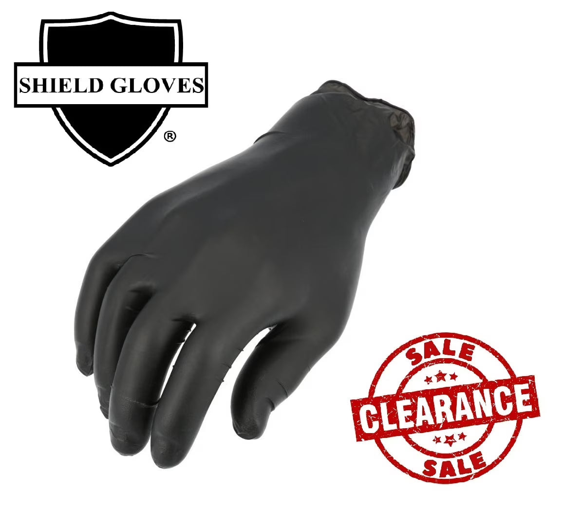 Black Disposable Nitrile Powder Free Gloves, 5 Mil, 1000 Count, Size Large F180952