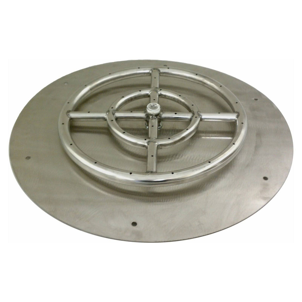 Round Stainless Steel Fire Pit Burner Pan 30-Inch W839161