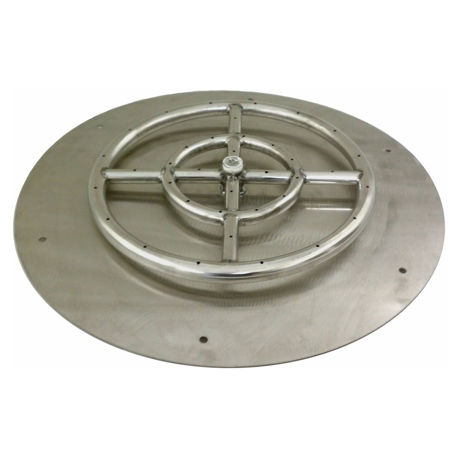 Round Stainless Steel Fire Pit Burner Pan 30-Inch W839161
