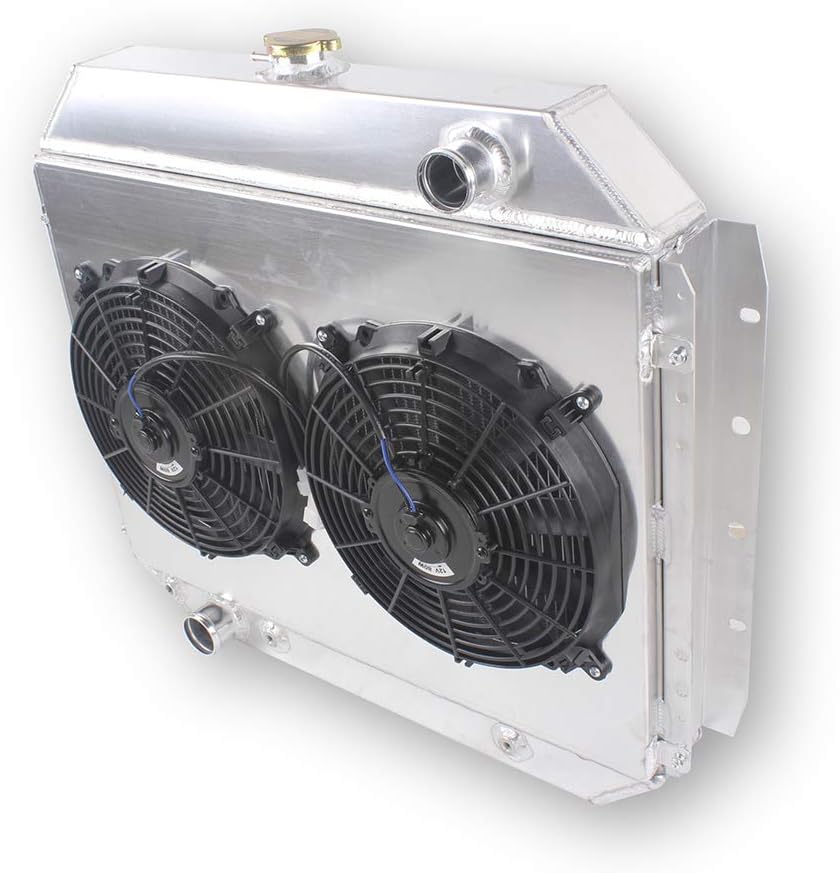 3 Rows Core Aluminum Cooling Radiator for Jeep CJ5 CJ6 CJ7 V8 Conversion Chevy Engine J9927