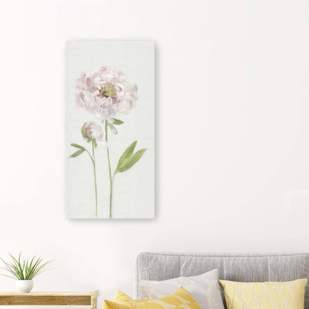 Pink Canvas Giclee Peony 30x22 V209