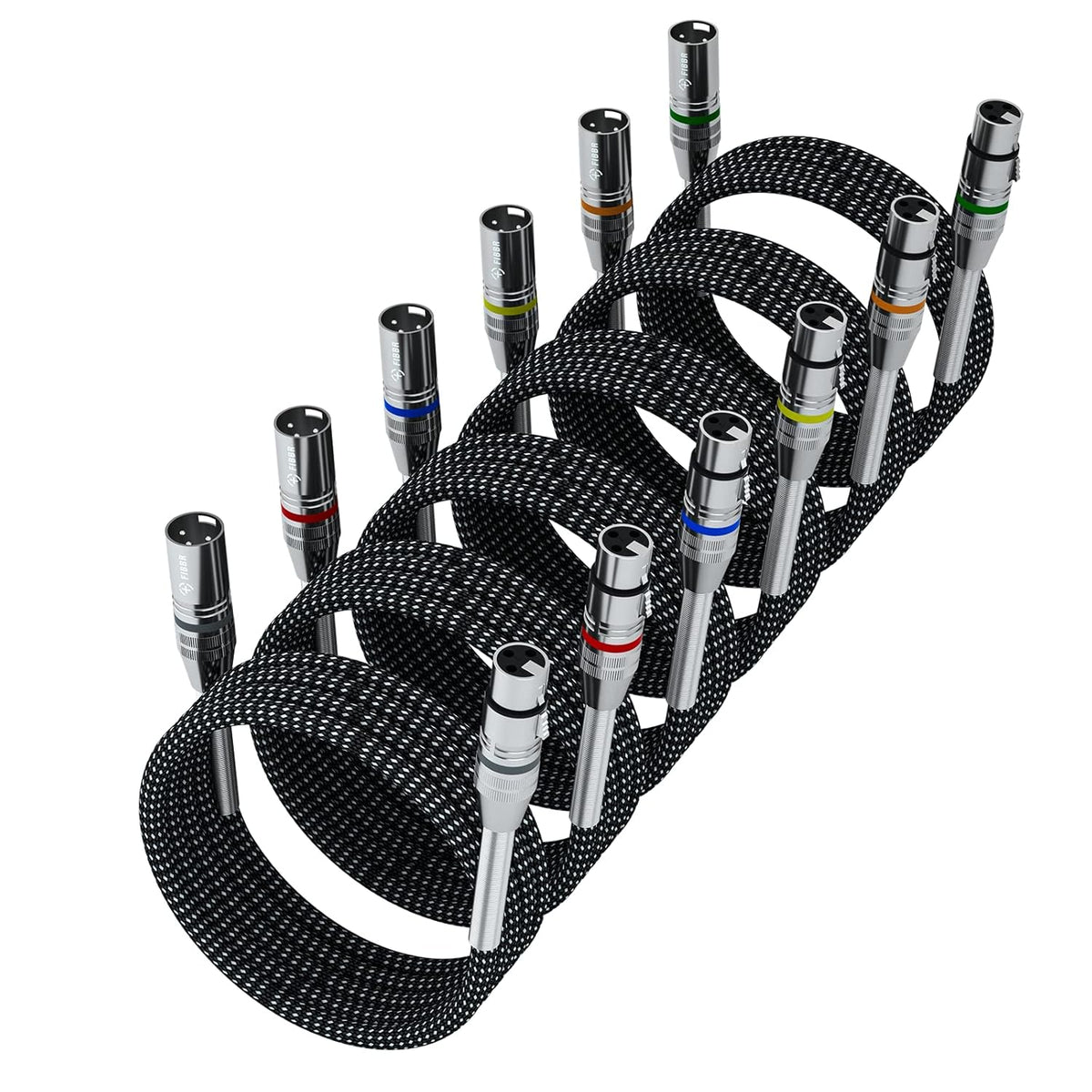 100ft Nylon Braided XLR Male to Female Microphone Cable X5553