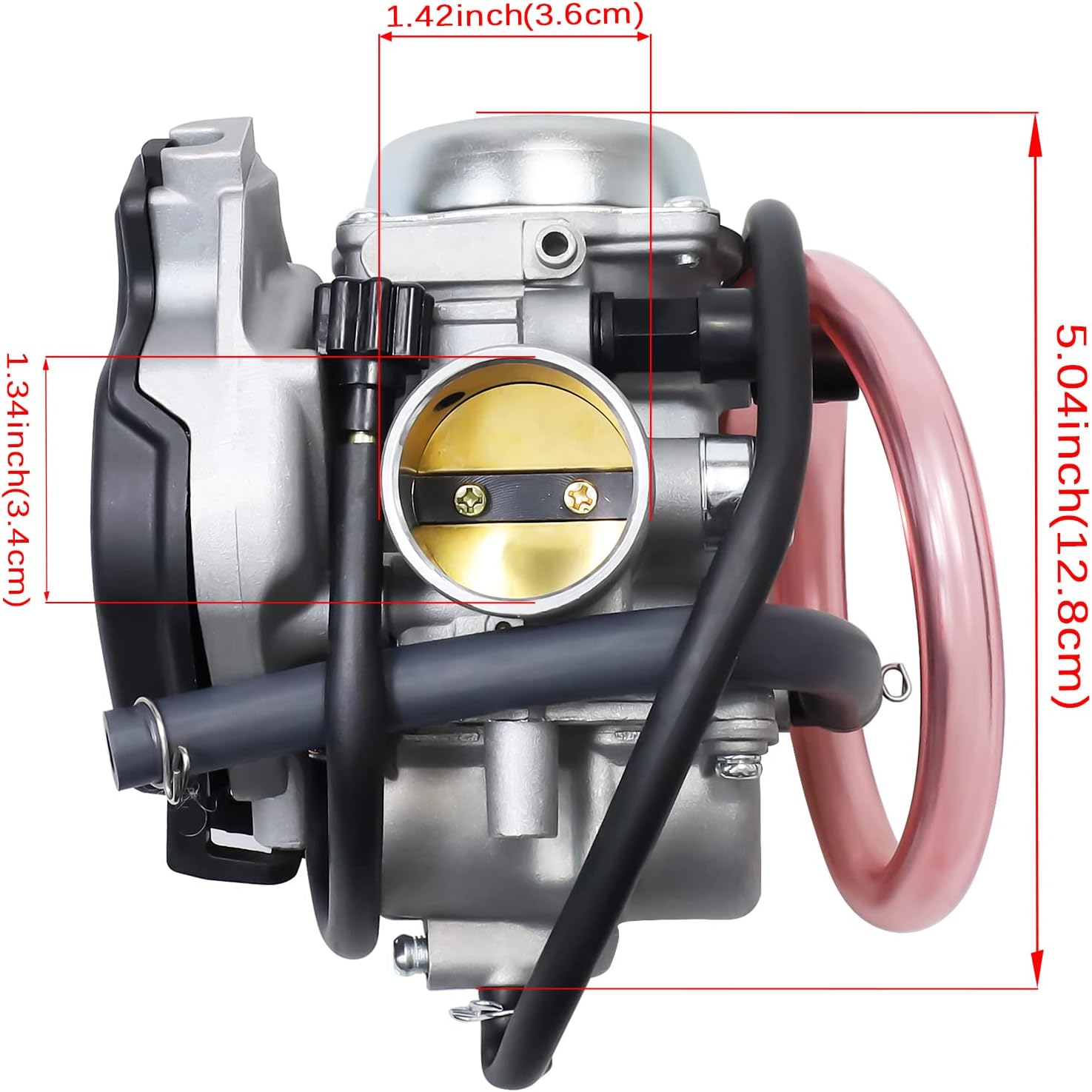 Carburetor Assembly for Arctic Cat 250 300 2x4 4x4 2001-2005 Red Green Pack of 2 E25142