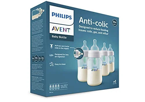 Clear 9oz 4 Pack Anti-Colic Baby Bottles M136153